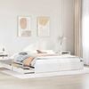 vidaXL Bed Frame without Mattress White 180x200 cm Super King Solid Wood Pine
