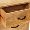 vidaXL TV Stands with Drawer Brown 110 x 30 x46 cm Solid Mango Wood