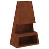 vidaXL Fire Bowl Rusty 60 x 35 x 100 cm Weathering Steel