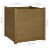 vidaXL Garden Planter Honey Brown 60x60x60 cm Solid Pinewood