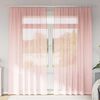 vidaXL Voile Curtains with Rod Pockets 2 pcs Pink
