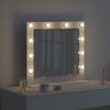 vidaXL Vanity Mirror White 60 x 55 x 18 cm Glass and Engineered wood