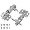vidaXL Hinge 2 pcs Nickel 139 x 64.1 x 10 mm Iron