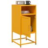 vidaXL Bedside Cabinets 2 pcs Mustard Yellow 36x39x78 cm Steel