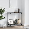 vidaXL Console Table Black 75x30.5x75 cm Engineered Wood