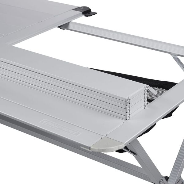Campart Travel Camping Roll-Up Table Michigan Aluminum 140x80x70 cm