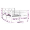 vidaXL Bed Frame without Mattress Small Double Solid Wood