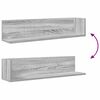 vidaXL Wall Shelves 2 pcs Grey Sonoma 75x16.5x16.5 cm Engineered Wood
