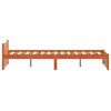 vidaXL Bed Frame Wax Brown 205.5 x 185.5 x 51 cm Solid Pine Wood