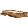 vidaXL Bed Frame with Drawer Old Wood 90 x 190 cm Engineered Wood