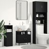 vidaXL Bathroom Sink Cabinet Black Oak 60x30x60 cm Engineered Wood