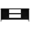 vidaXL TV Cabinet Black Oak 102 x 35 x 45 cm Engineered Wood