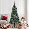 vidaXL Artificial Pre-lit Christmas Tree with Ball Set Green 180 cm
