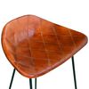 vidaXL 5 Piece Bar Set Solid Reclaimed Wood and Real Leather
