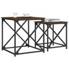 vidaXL Nesting Coffee Tables 2 pcs Brown Oak Engineered Wood