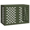 vidaXL Air Conditioner Cover Olive Green 100 x 50 x 70 cm Steel