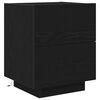 vidaXL Bedside Cabinet 2 pcs Black Oak 45 x 40 x 55 cm Engineered Wood