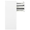 vidaXL Office Cabinet White 90x40x102 cm Steel