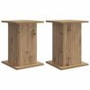 vidaXL Plant Stand 2 pcs Artisan Oak 30.5 x 30 x 43 cm Engineered Wood