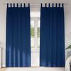 vidaXL Blackout Curtains with Rings 2 pcs Dark Blue 260 x 140 cm