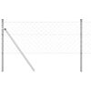 vidaXL Chainlink Fence Ground Fix 10 x 0.8 m Galvanised Steel Silver