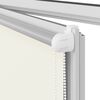 vidaXL Roller Blind Blackout Off White 100x175 cm Fabric Width 95.7 cm Polyester