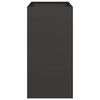 vidaXL Planter Black 40x80x80 cm Steel