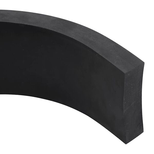 vidaXL Rubber Edge for Snow Plow Black 80x8x2 cm