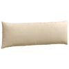vidaXL Sofa Pillows 2 pcs Cream 120 x 40 cm Fabric