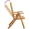 vidaXL Folding Garden Chairs 4 pcs Solid Wood Acacia and Textilene