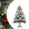 vidaXL Artificial Christmas Tree Green and white 150 cm