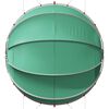 vidaXL Pool Dome Folding Manual Green 405 x 405 x 192 cm