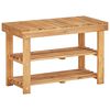 vidaXL Shoe Rack | Natural wood | Solid acacia wood | Compact | Shoe Rack