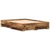 vidaXL Bed Frame with Drawer Old Wood 140 x 200 cm Engineered Wood