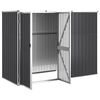 vidaXL Garden Tool Shed Anthracite 225x89x161 cm Galvanised Steel