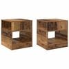 vidaXL End Table 2 pcs Old Wood 40.5 x 40 x 45 cm Engineered Wood