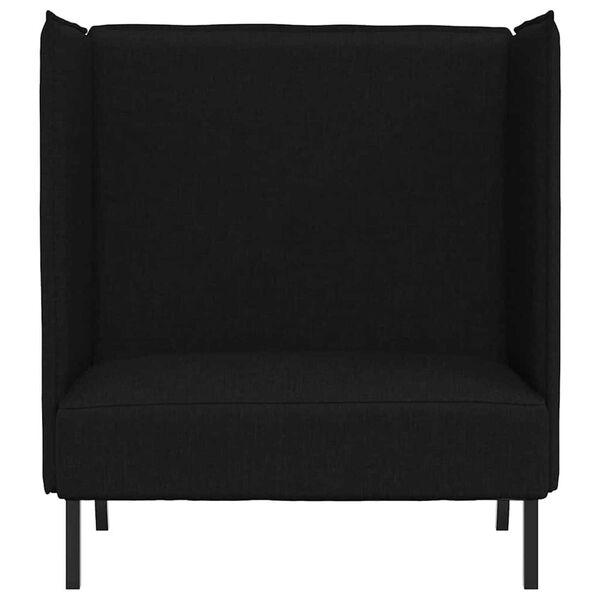 vidaXL Highback Sofa Black 109 x 56 x 121 cm Fabric