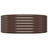 vidaXL Garden Raised Bed Galvanised Steel 249x100x36 cm Brown