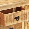 vidaXL Sideboard 110x30x74 cm Rough Mango Wood