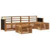 vidaXL Outdoor Sofa Set 6 pcs Natural