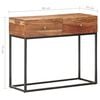 vidaXL Console Table 90x35x75 cm Rough Acacia Wood