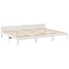 vidaXL Family Bed Frame No Mattress White 240x200 cm Solid Wood Pine