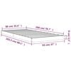 vidaXL Bed Frame without Mattress 90x200 cm Solid Wood Pine