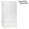 vidaXL Smoker Oven 3 pcs 44.5 x 29 x 83 cm Galvanised steel Silver