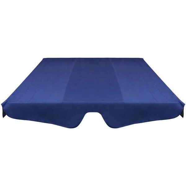 vidaXL Replacement Canopy for Garden Swing Blue 226x186 cm