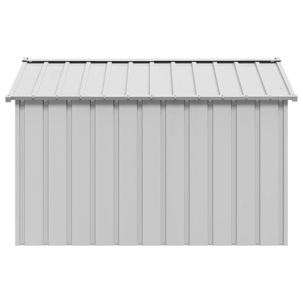 vidaXL Dog House with Roof 113x153x101 cm Galvanised Steel