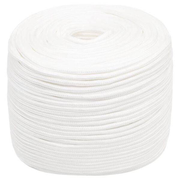 vidaXL Boat Rope Full White 8 mm 250 m Polypropylene