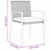 vidaXL Garden Dining Set 5 pcs Grey Powder-Coated Steel