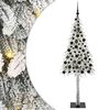 vidaXL Christmas Tree with 300 LEDs White 180 cm PE and Steel