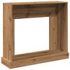 vidaXL Fireplace Surround Artisan Oak 100x30x87.5 cm Engineered Wood